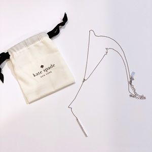 Kate Spade Lariat Silver Necklace